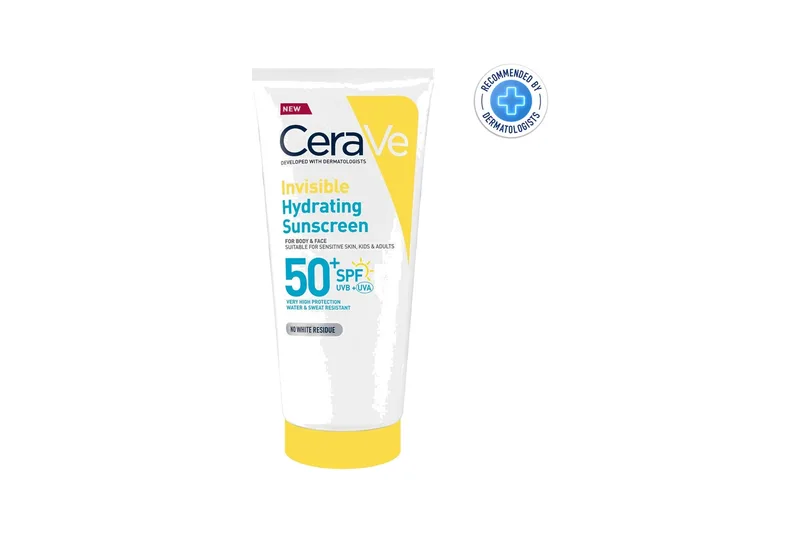 CeraVe INVISIBLE HYDRATING SUNSCREEN FOR BODY AND FACE SPF50+